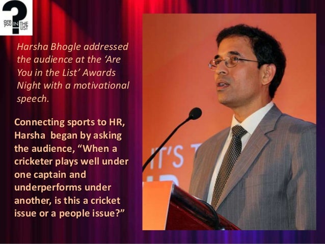 harsha bhogle iim speech